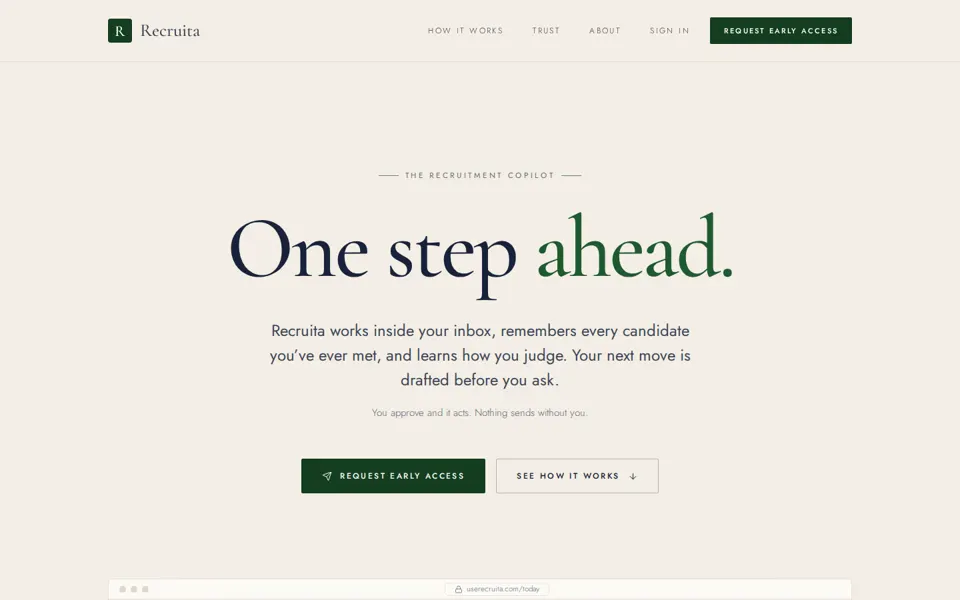 Recruita website